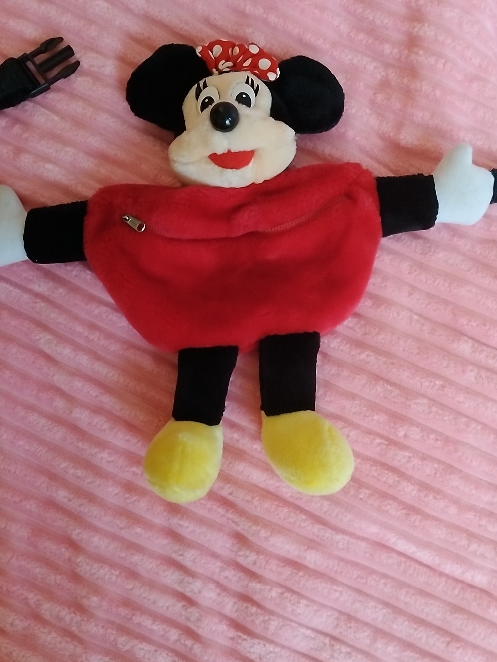 Rare Vintage Disney Minnie Mouse Plush Fanny Pack - Mint Condition 1990s